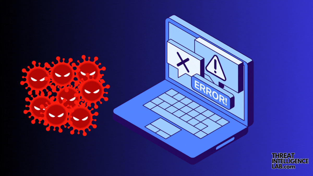 GIF representing exploitation taking place and the target host being infected.